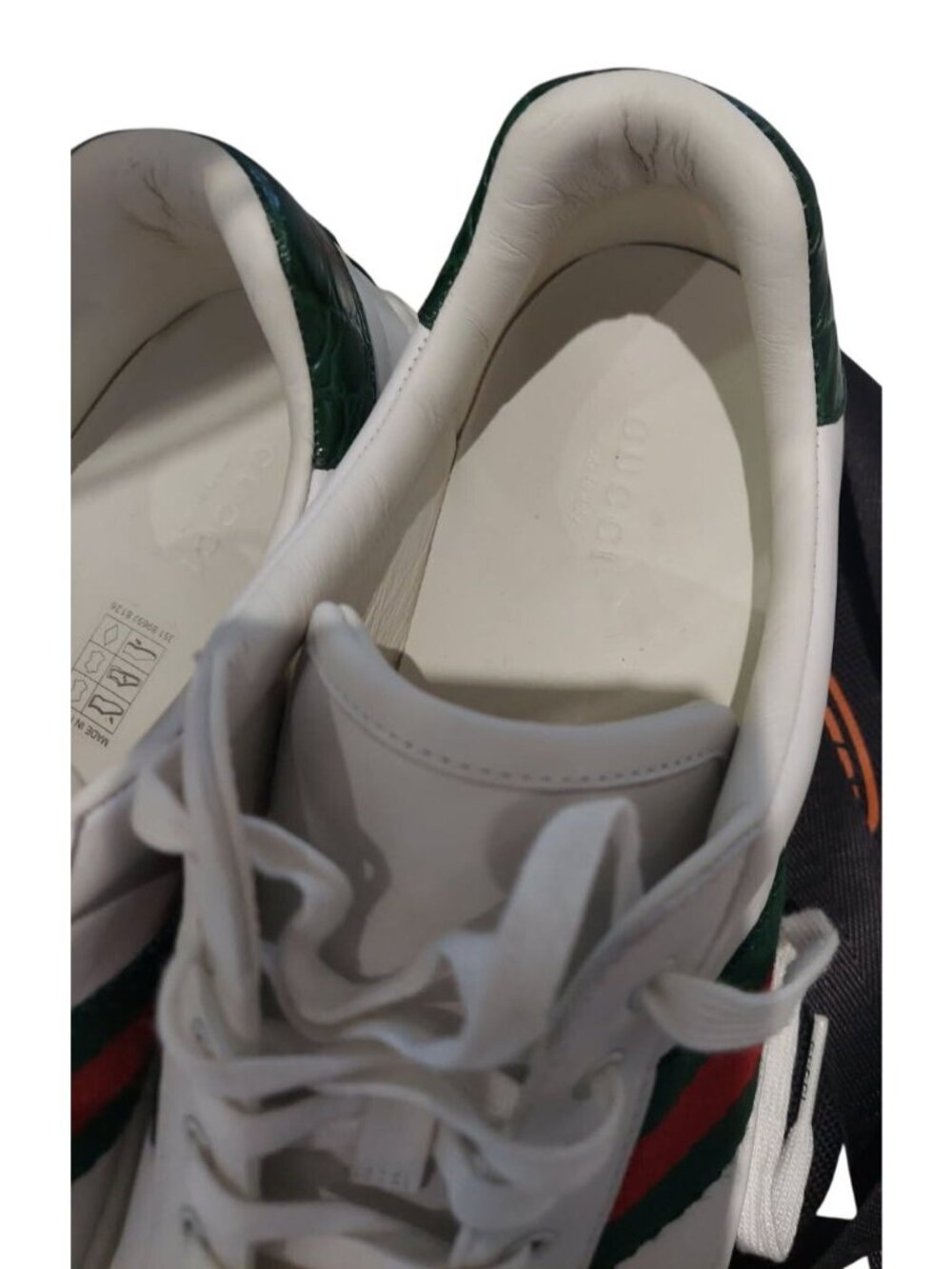 Gucci Ace Sneakers White Womens Size 9 Mens Size 6-6.5 - Picture 6 of 10